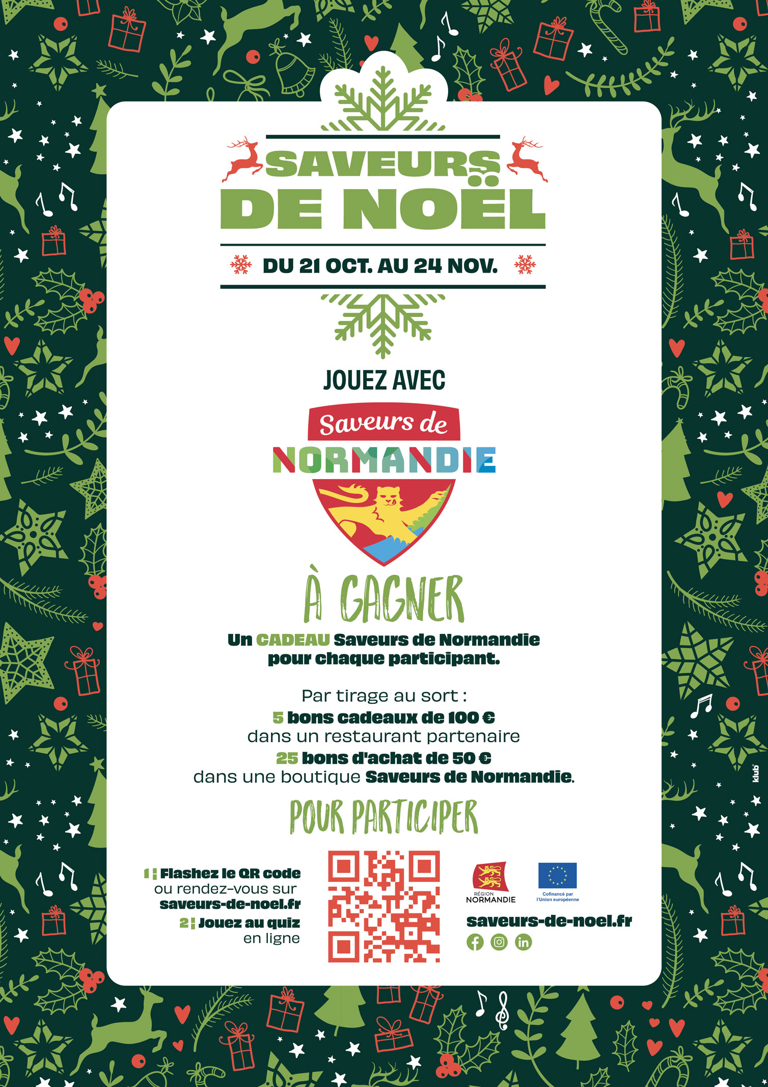 Affiche Saveurs de Noël